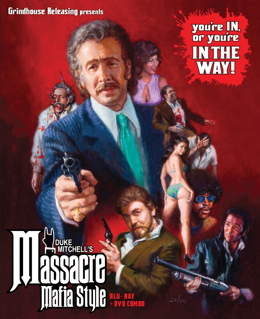 Massacre Mafia Style (1974) Blu-ray + DVD set. directed by and starring Duke Mitchell: Grindhouse Releasing