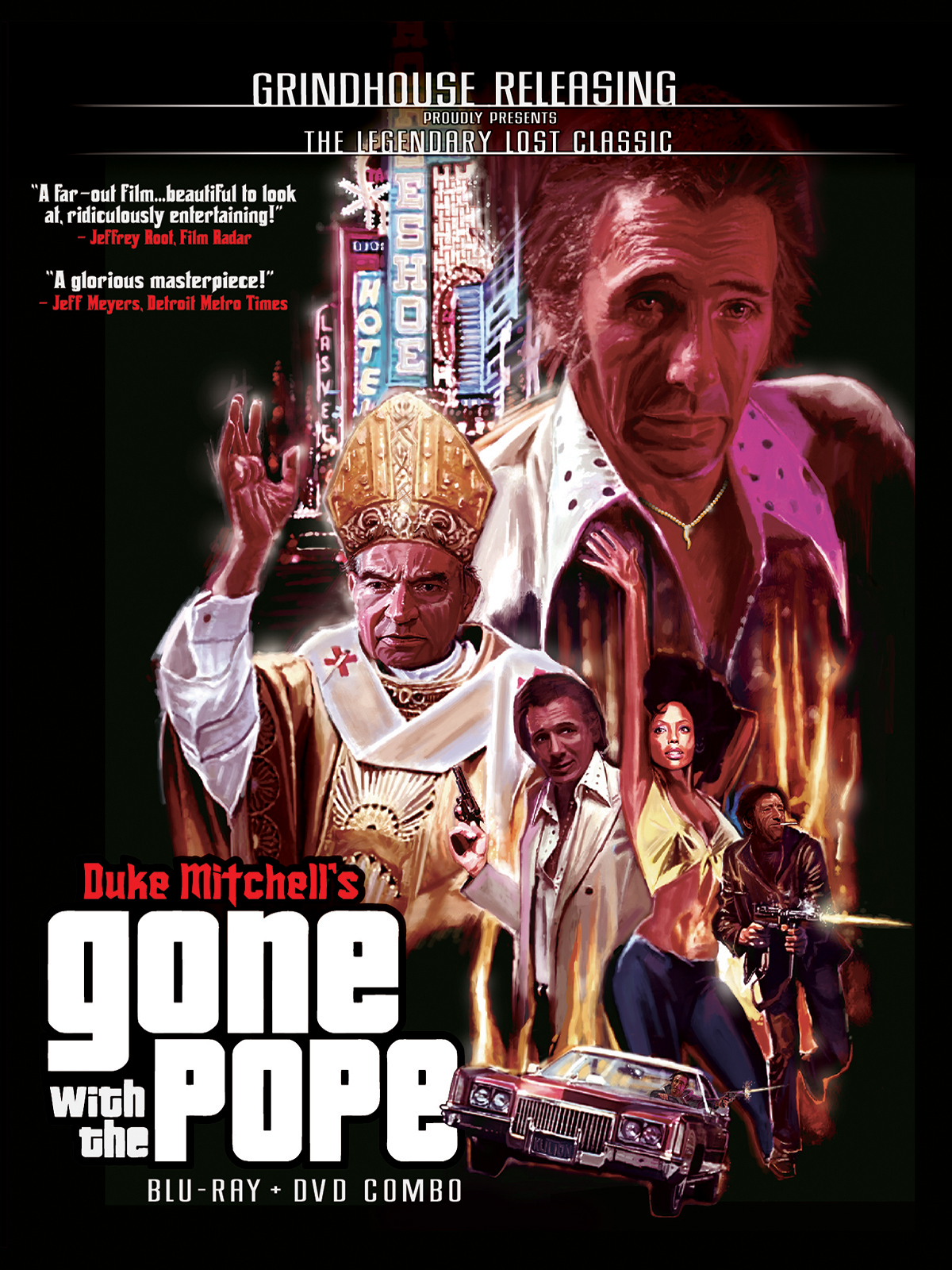 Gone with the Pope Blu-ray + DVD combo. Directed by and starring Duke Mitchell: Grindhouse Releasing